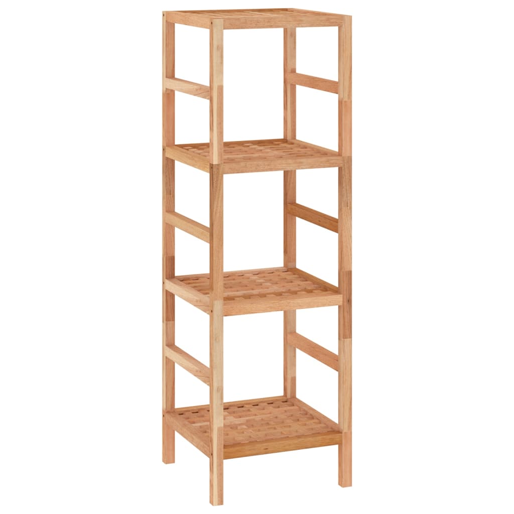 Kylpyhuoneen hyllykkö 35,5x35,5x112,5 cm täysi pähkinäpuu - Sisustajankoti.fi