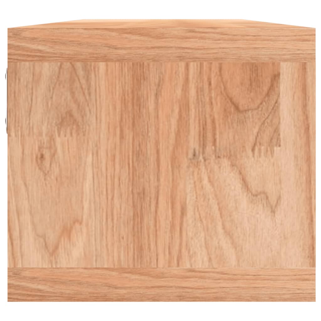 Seinähylly koreilla 62x18x16 cm täysi pähkinäpuu - Sisustajankoti.fi