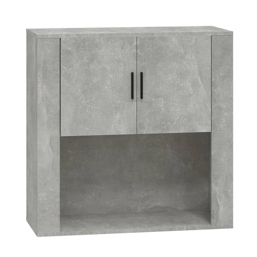 Seinäkaappi betoninharmaa 80x33x80 cm tekninen puu - Sisustajankoti.fi