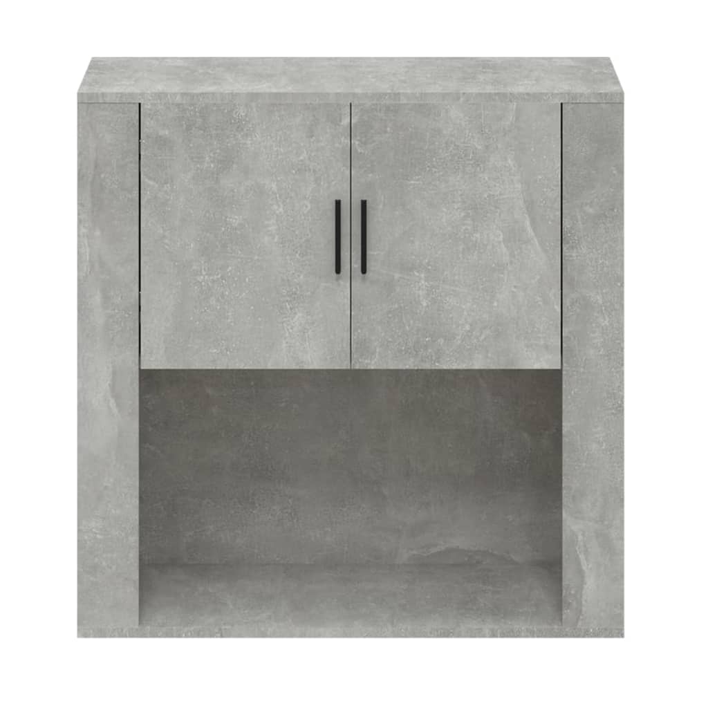 Seinäkaappi betoninharmaa 80x33x80 cm tekninen puu - Sisustajankoti.fi