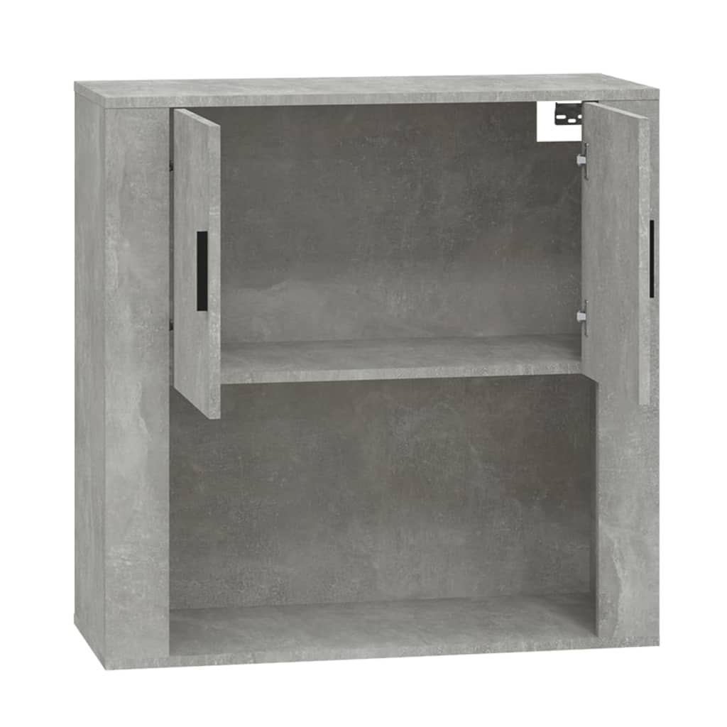Seinäkaappi betoninharmaa 80x33x80 cm tekninen puu - Sisustajankoti.fi