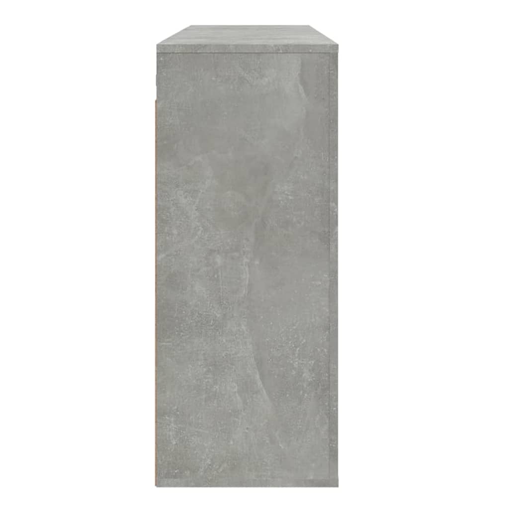 Seinäkaappi betoninharmaa 80x33x80 cm tekninen puu - Sisustajankoti.fi