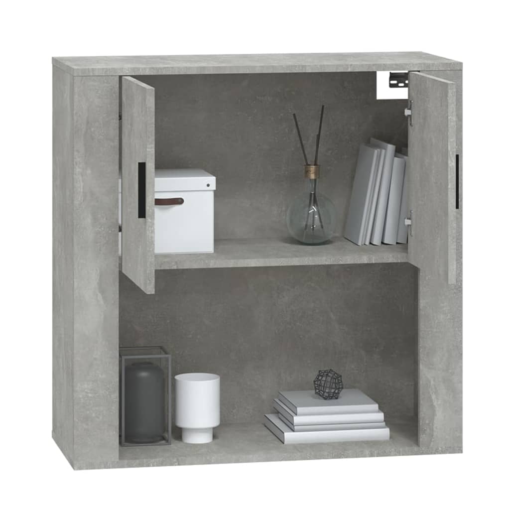 Seinäkaappi betoninharmaa 80x33x80 cm tekninen puu - Sisustajankoti.fi