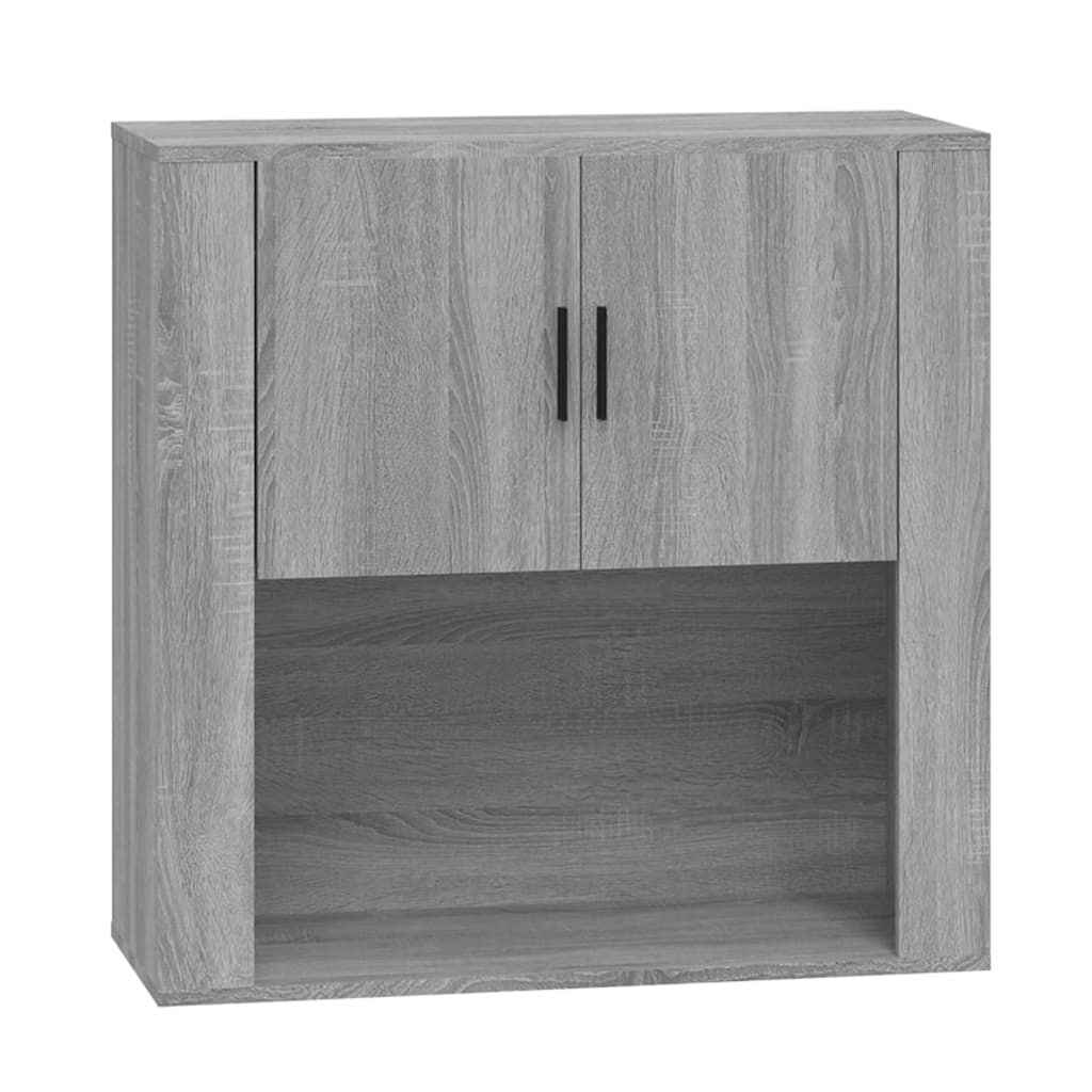 Seinäkaappi harmaa Sonoma 80x33x80 cm tekninen puu - Sisustajankoti.fi