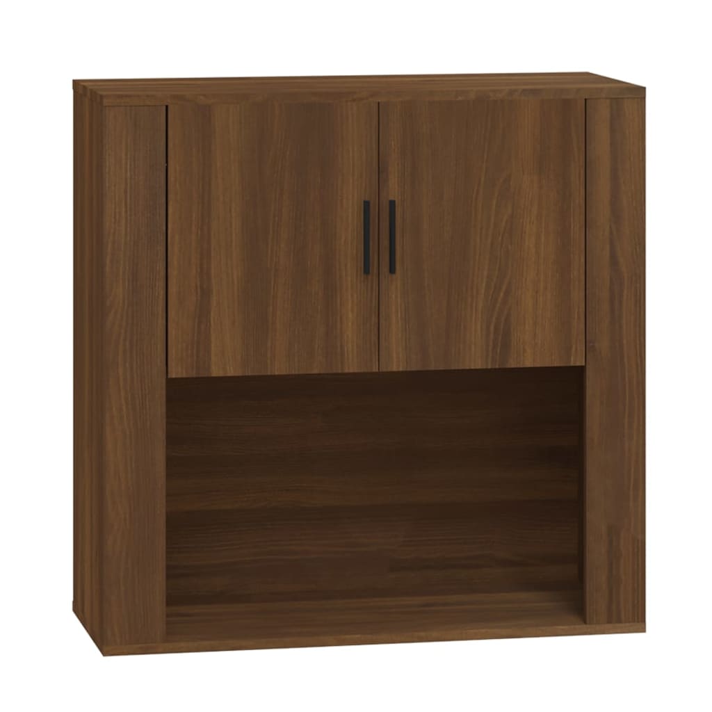 Seinäkaappi ruskea tammi 80x33x80 cm tekninen puu - Sisustajankoti.fi