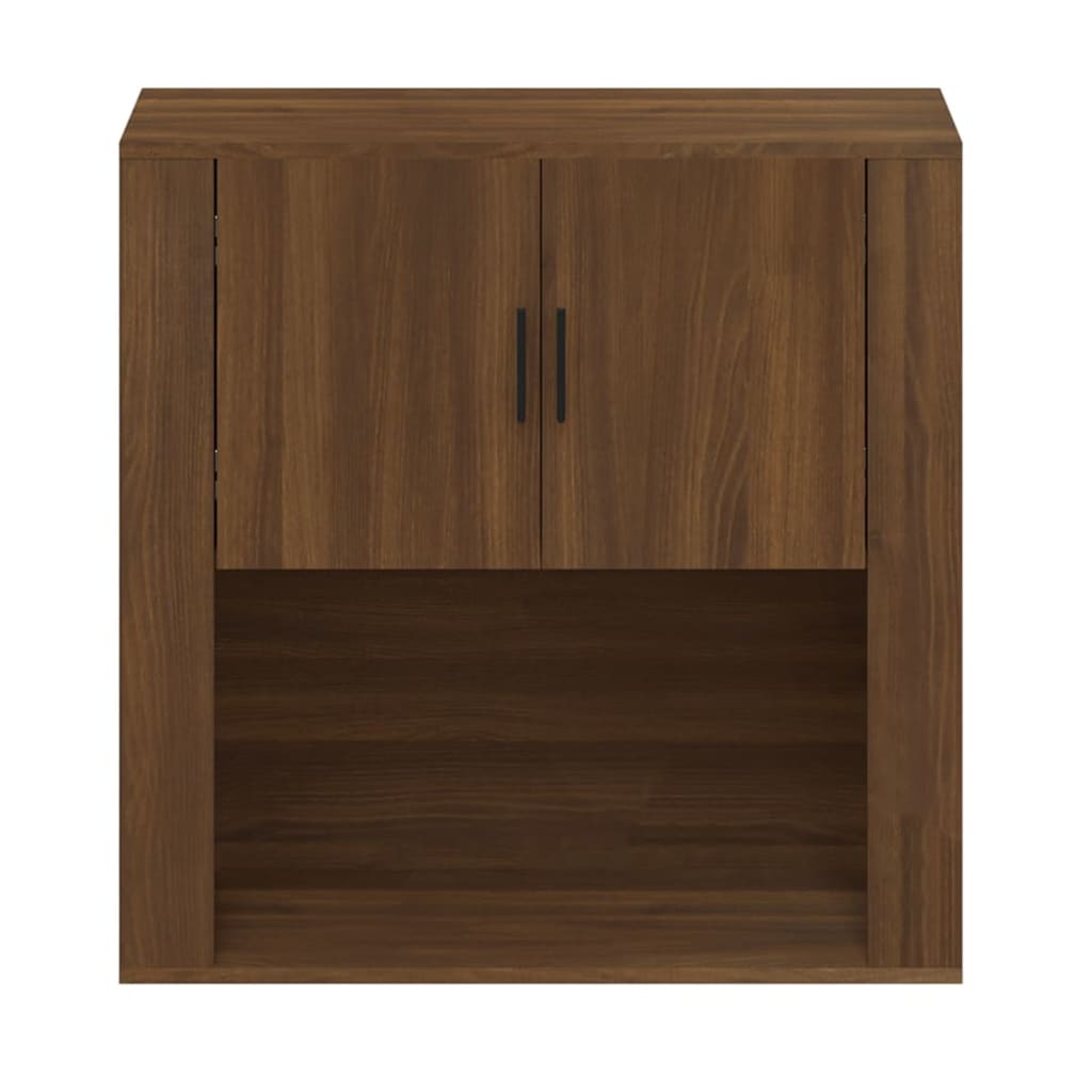 Seinäkaappi ruskea tammi 80x33x80 cm tekninen puu - Sisustajankoti.fi