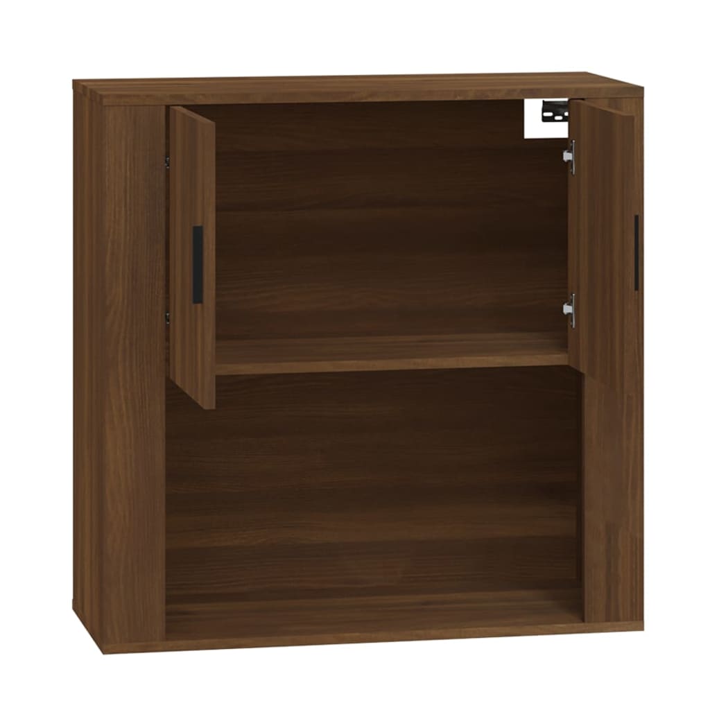 Seinäkaappi ruskea tammi 80x33x80 cm tekninen puu - Sisustajankoti.fi