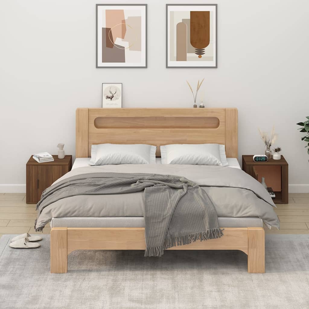 Yöpöydät 2 kpl ruskea tammi 50x39x47 cm - Sisustajankoti.fi