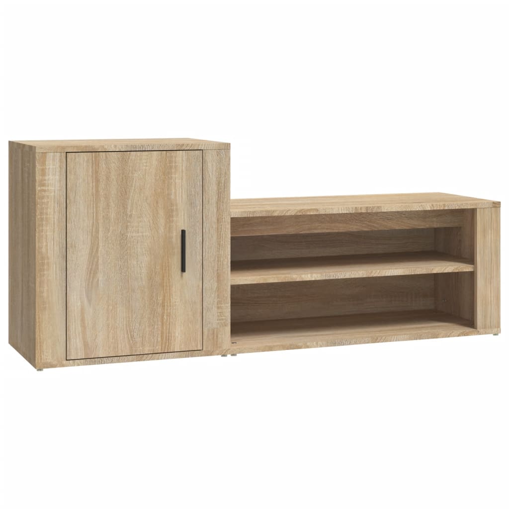 Kenkäkaappi Sonoma-tammi 130x35x54 cm tekninen puu - Sisustajankoti.fi