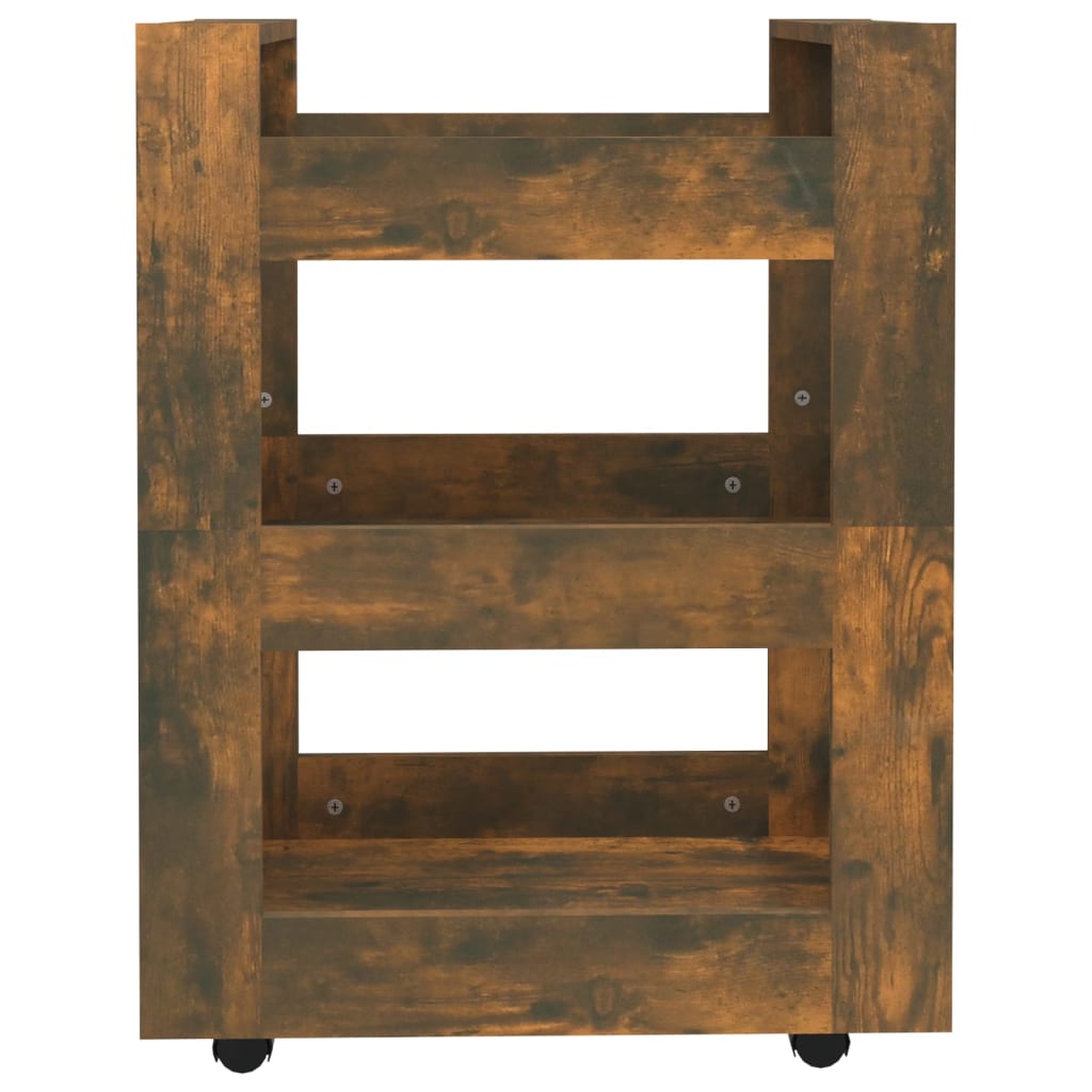 Keittiövaunu savutammi 60x45x80 cm tekninen puu - Sisustajankoti.fi