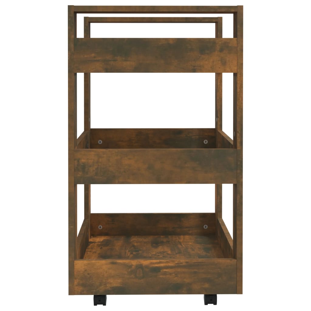 Keittiövaunu savutammi 60x45x80 cm tekninen puu - Sisustajankoti.fi