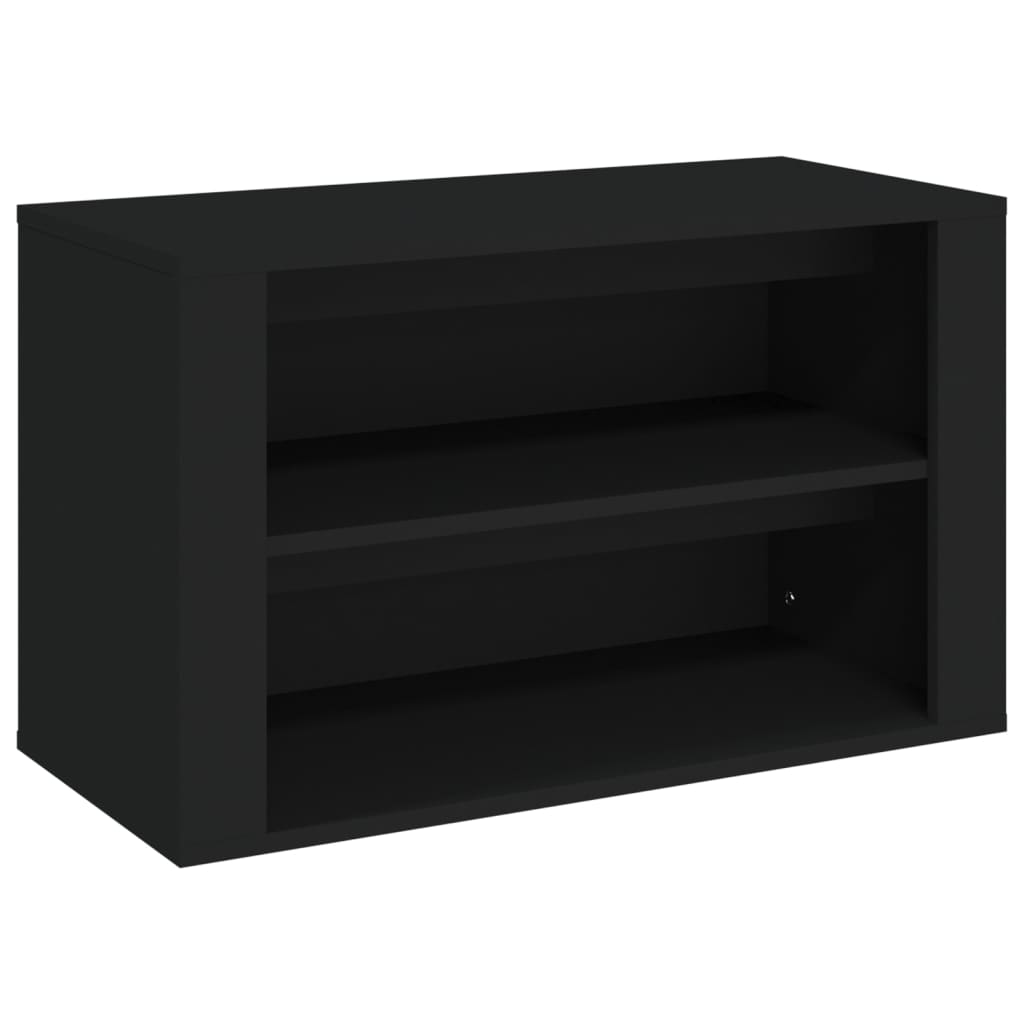 Kenkäteline musta 75x35x45 cm tekninen puu - Sisustajankoti.fi