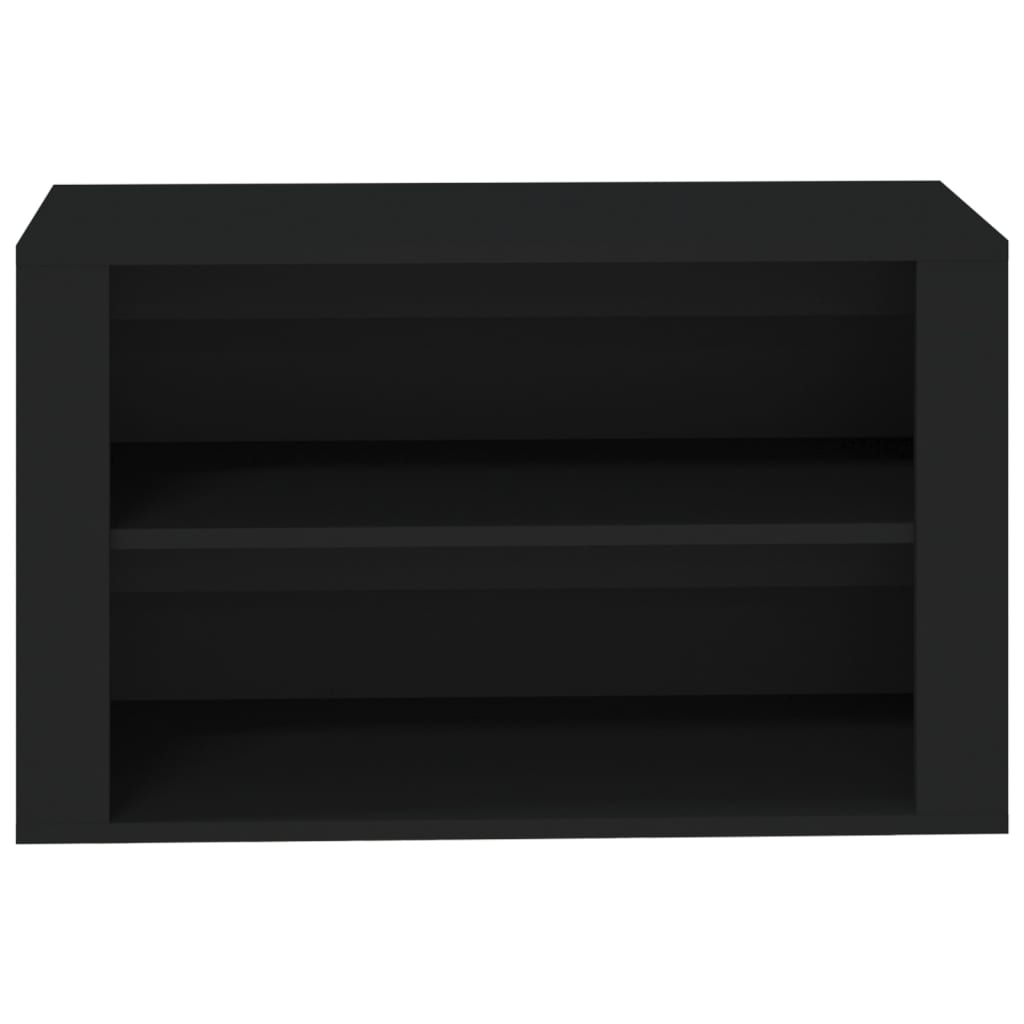 Kenkäteline musta 75x35x45 cm tekninen puu - Sisustajankoti.fi