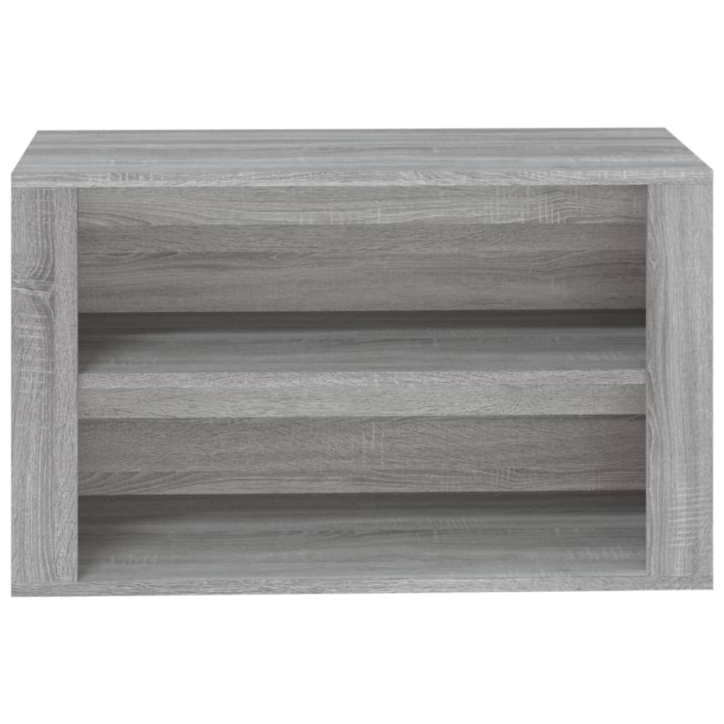 Kenkäteline harmaa Sonoma 75x35x45 cm tekninen puu - Sisustajankoti.fi