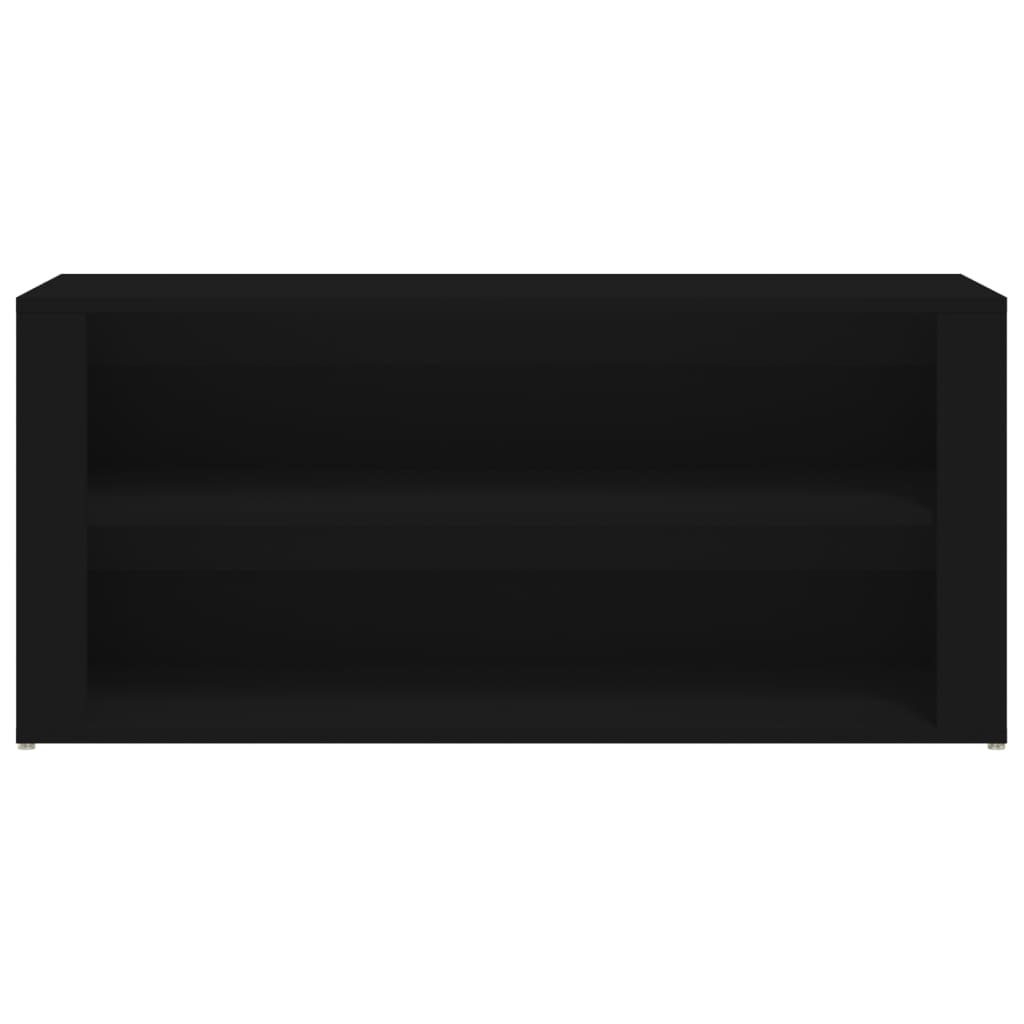 Kenkäteline musta 100x35x45 cm tekninen puu - Sisustajankoti.fi