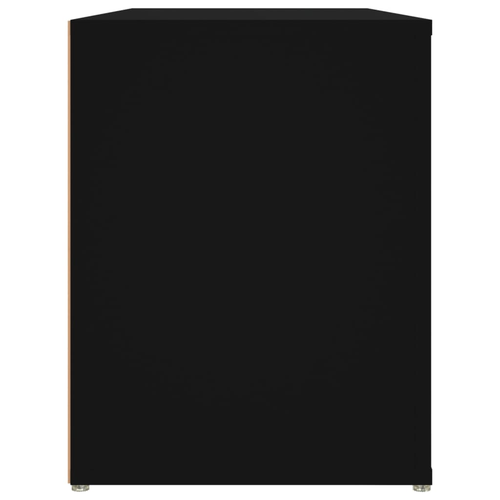 Kenkäteline musta 100x35x45 cm tekninen puu - Sisustajankoti.fi