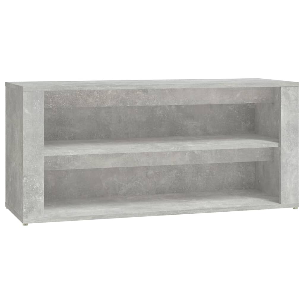Kenkäteline betoninharmaa 100x35x45 cm tekninen puu - Sisustajankoti.fi