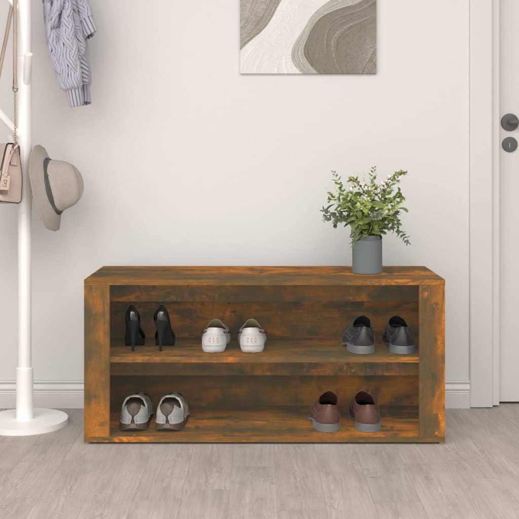 Kenkäteline savutammi 100x35x45 cm tekninen puu - Sisustajankoti.fi