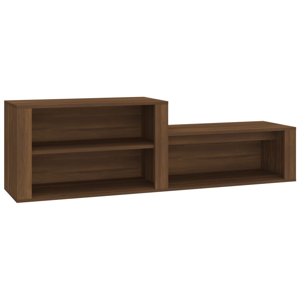 Kenkäkaappi ruskea tammi 150x35x45 cm tekninen puu - Sisustajankoti.fi
