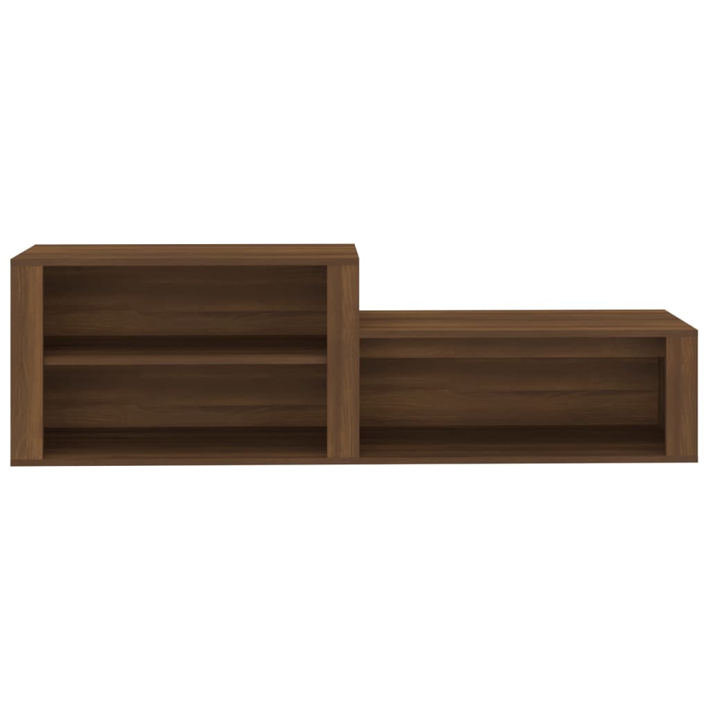 Kenkäkaappi ruskea tammi 150x35x45 cm tekninen puu - Sisustajankoti.fi