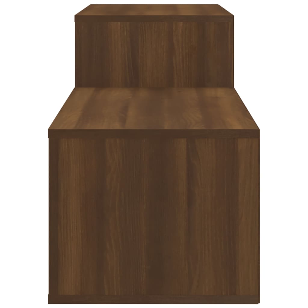 Kenkäkaappi ruskea tammi 150x35x45 cm tekninen puu - Sisustajankoti.fi