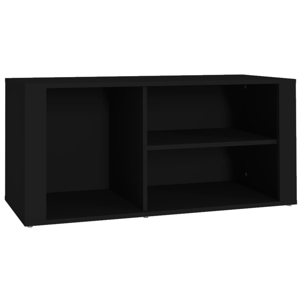 Kenkäkaappi musta 100x35x45 cm tekninen puu - Sisustajankoti.fi