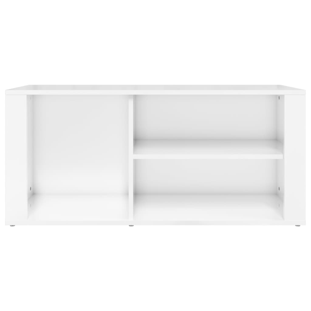 Kenkäkaappi korkeakiilto valkoinen 100x35x45 cm tekninen puu - Sisustajankoti.fi