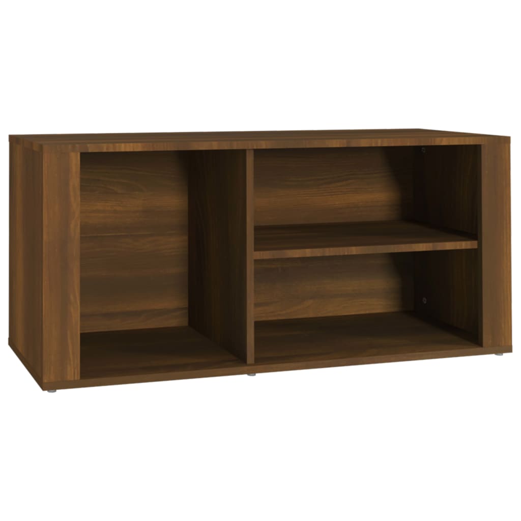 Kenkäkaappi ruskea tammi 100x35x45 cm tekninen puu - Sisustajankoti.fi