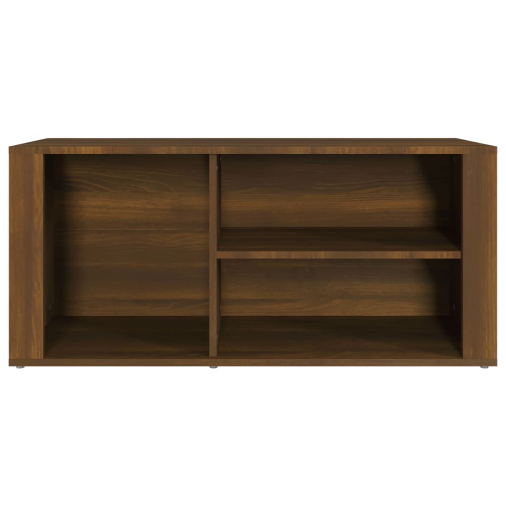 Kenkäkaappi ruskea tammi 100x35x45 cm tekninen puu - Sisustajankoti.fi