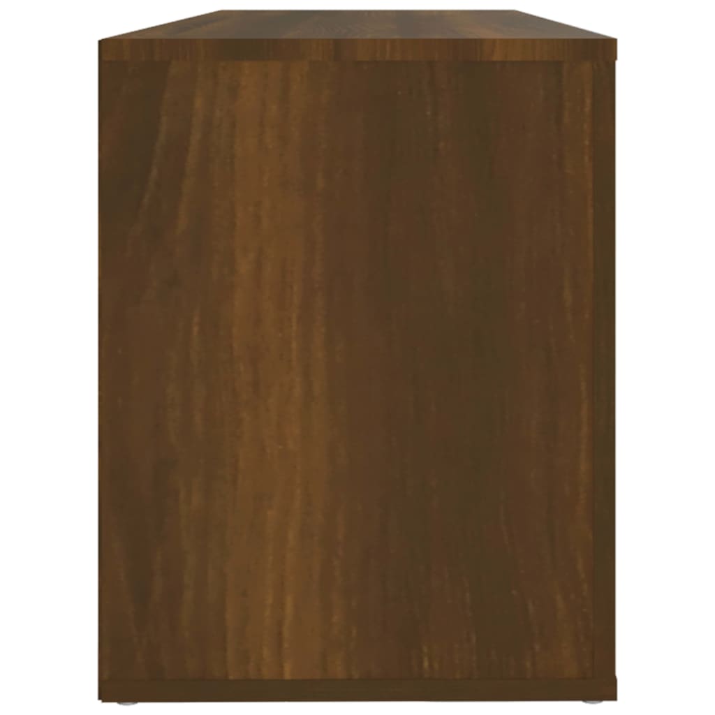 Kenkäkaappi ruskea tammi 100x35x45 cm tekninen puu - Sisustajankoti.fi
