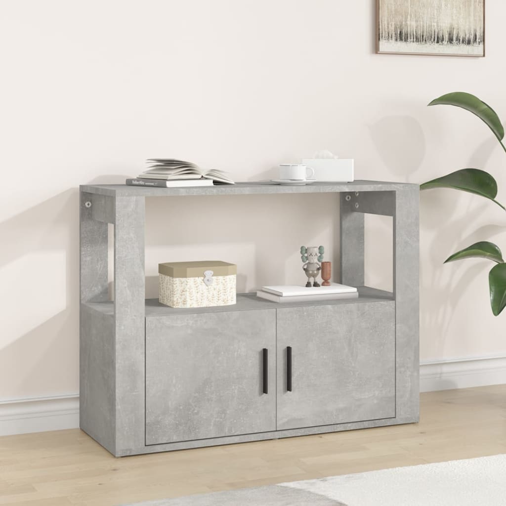 Senkki betoninharmaa 80x30x60 cm tekninen puu - Sisustajankoti.fi