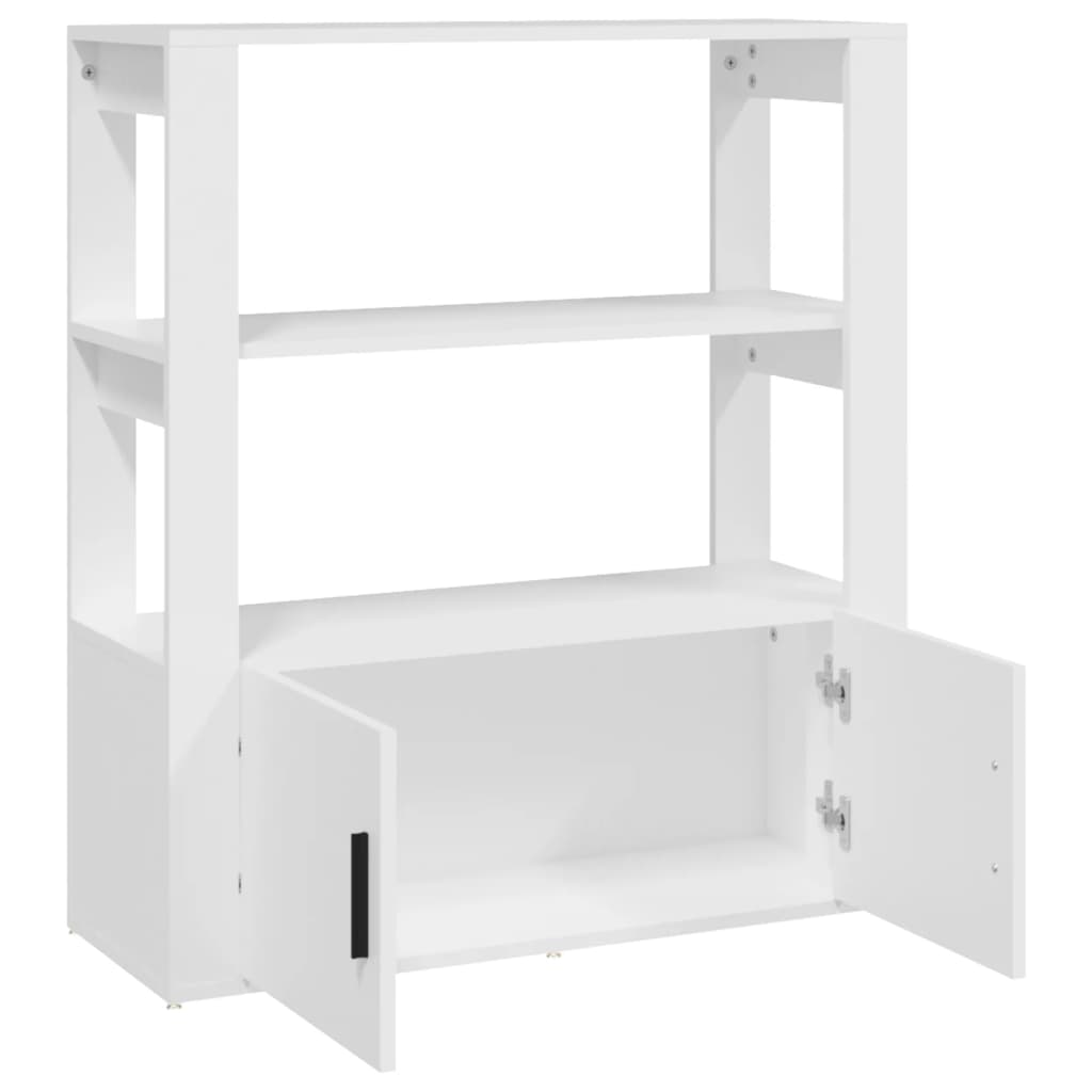 Senkki valkoinen 80x30x90 cm tekninen puu - Sisustajankoti.fi