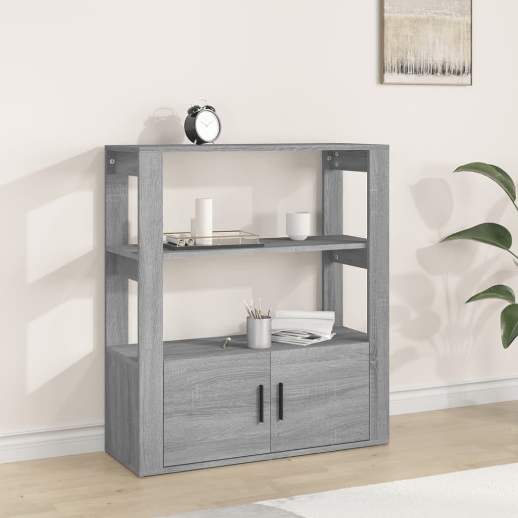 Senkki harmaa Sonoma 80x30x90 cm tekninen puu - Sisustajankoti.fi
