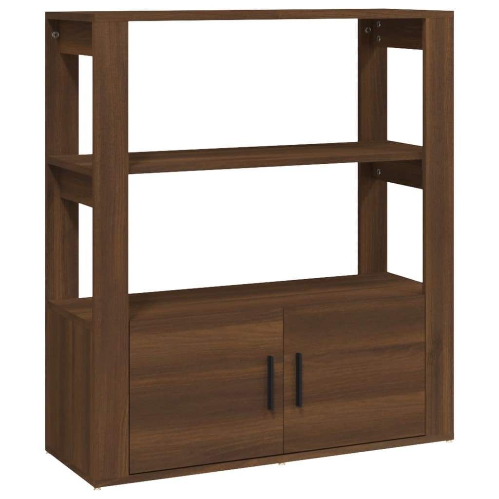 Senkki ruskea tammi 80x30x90 cm tekninen puu - Sisustajankoti.fi