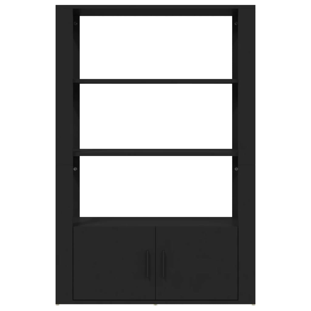 Senkki musta 80x30x119,5 cm tekninen puu - Sisustajankoti.fi