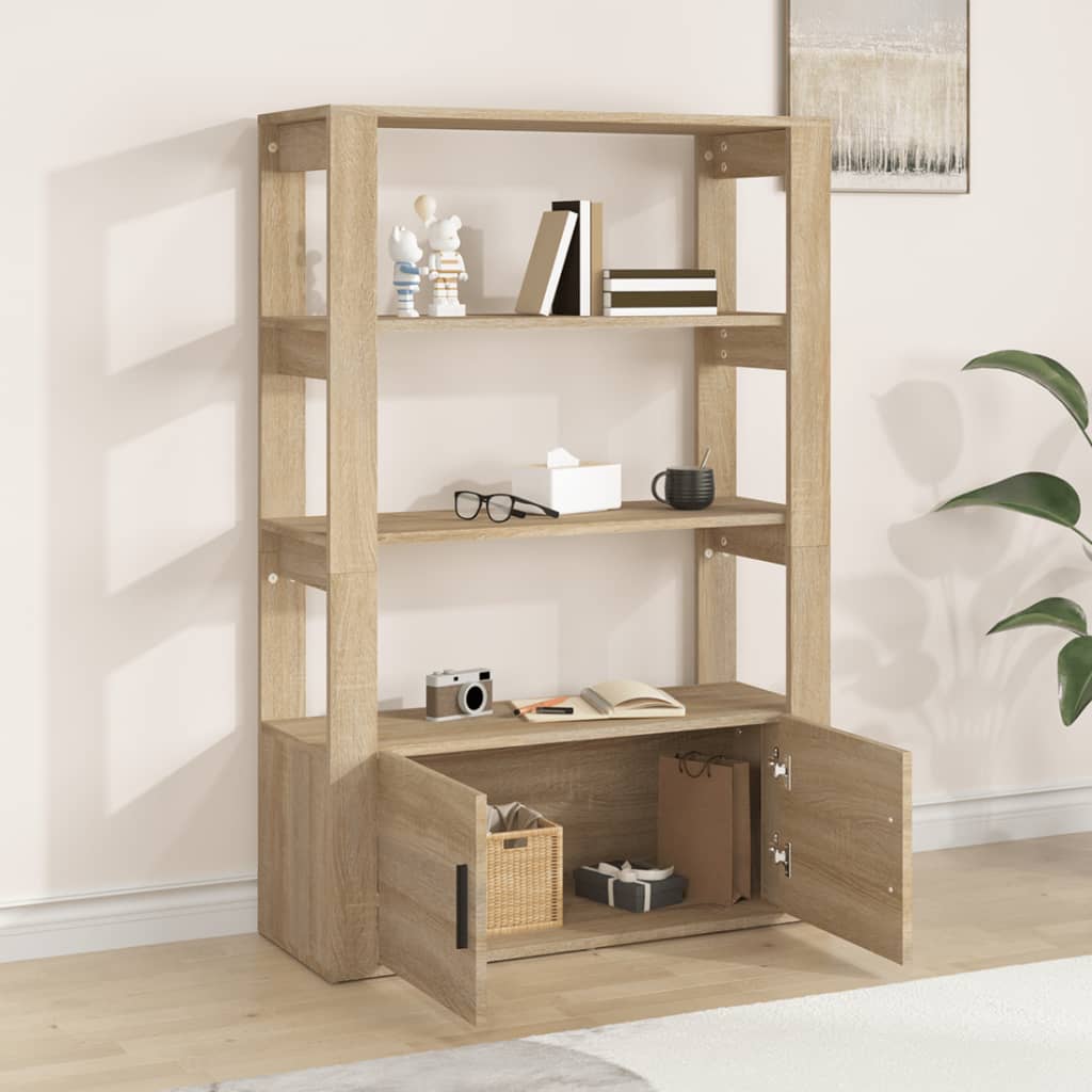 Senkki Sonoma-tammi 80x30x119,5 cm tekninen puu - Sisustajankoti.fi