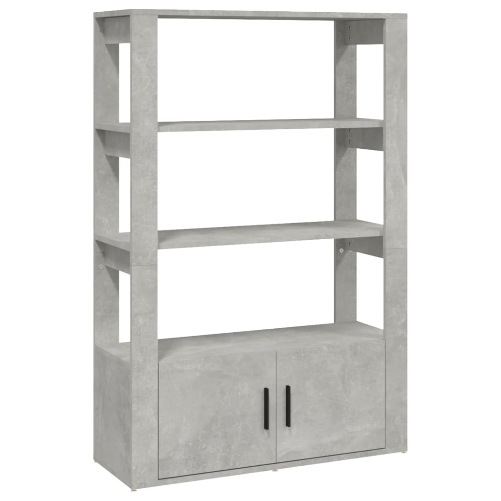 Senkki betoninharmaa 80x30x119,5 cm tekninen puu - Sisustajankoti.fi