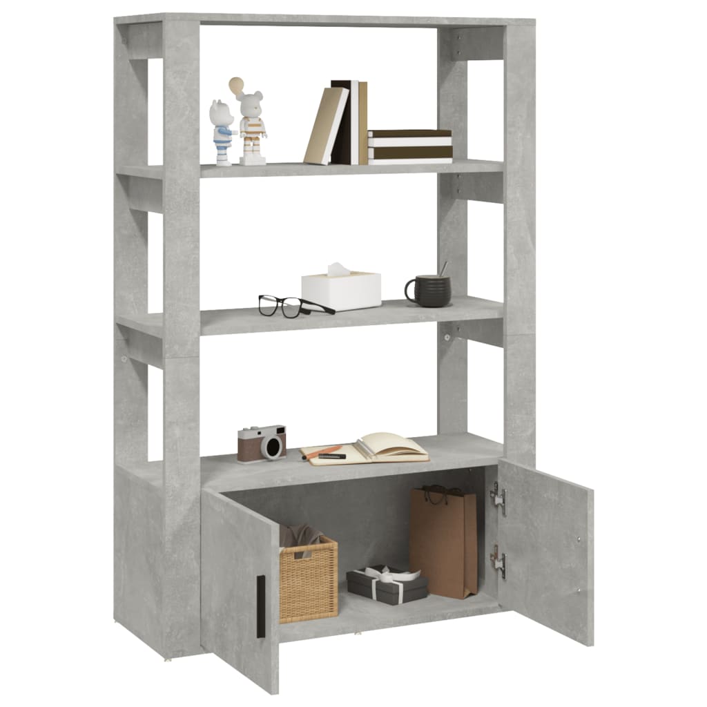 Senkki betoninharmaa 80x30x119,5 cm tekninen puu - Sisustajankoti.fi
