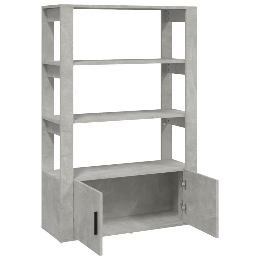 Senkki betoninharmaa 80x30x119,5 cm tekninen puu - Sisustajankoti.fi