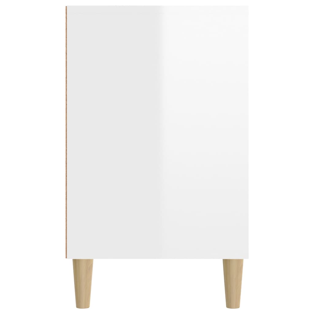 Kenkäkaappi korkeakiilto valkoinen 102x36x60 cm tekninen puu - Sisustajankoti.fi
