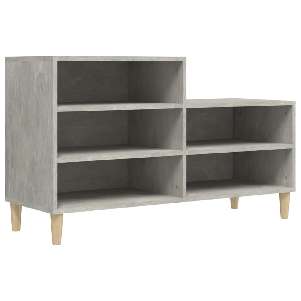 Kenkäkaappi betoninharmaa 102x36x60 cm tekninen puu - Sisustajankoti.fi