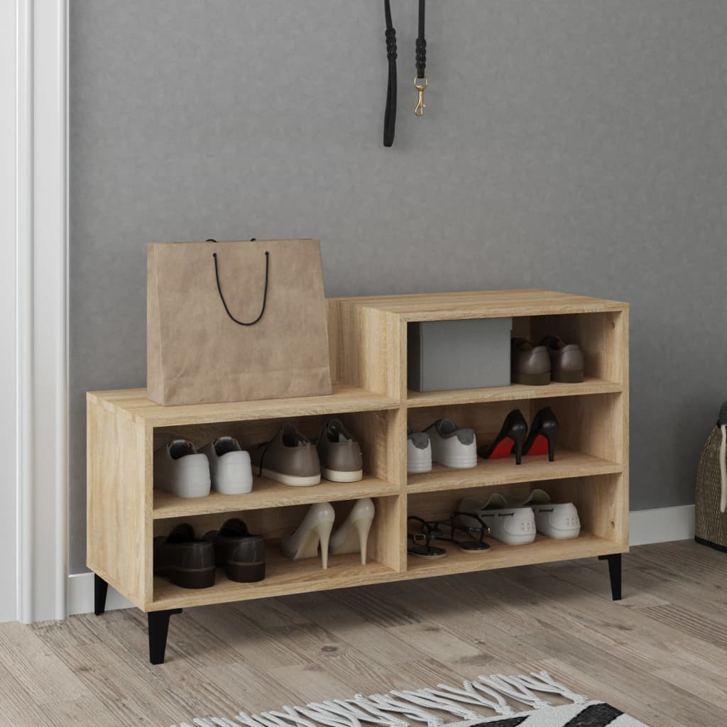 Kenkäkaappi Sonoma-tammi 102x36x60 cm tekninen puu - Sisustajankoti.fi