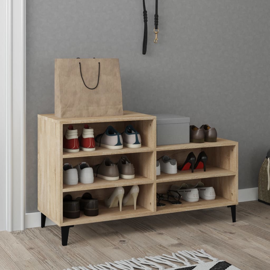 Kenkäkaappi Sonoma-tammi 102x36x60 cm tekninen puu - Sisustajankoti.fi