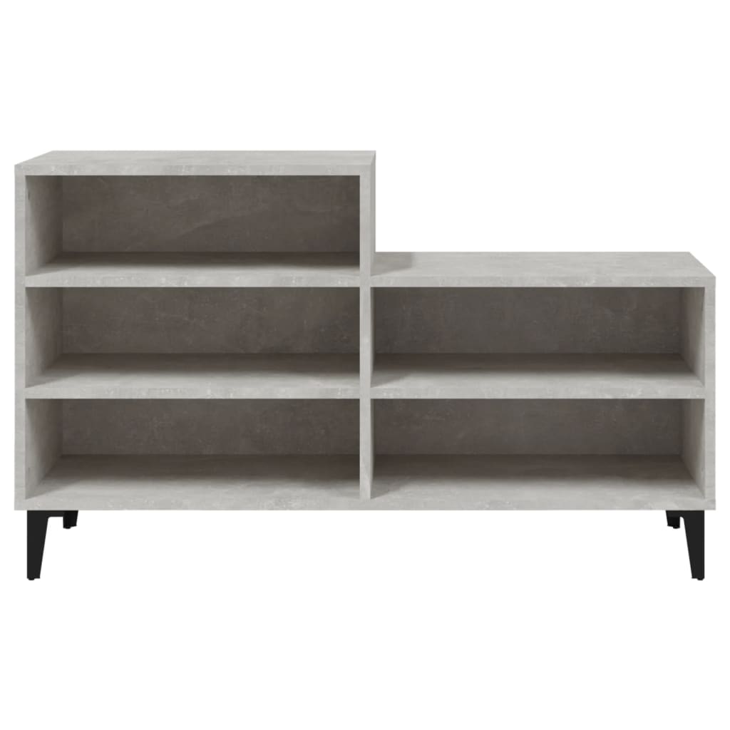 Kenkäkaappi betoninharmaa 102x36x60 cm tekninen puu - Sisustajankoti.fi
