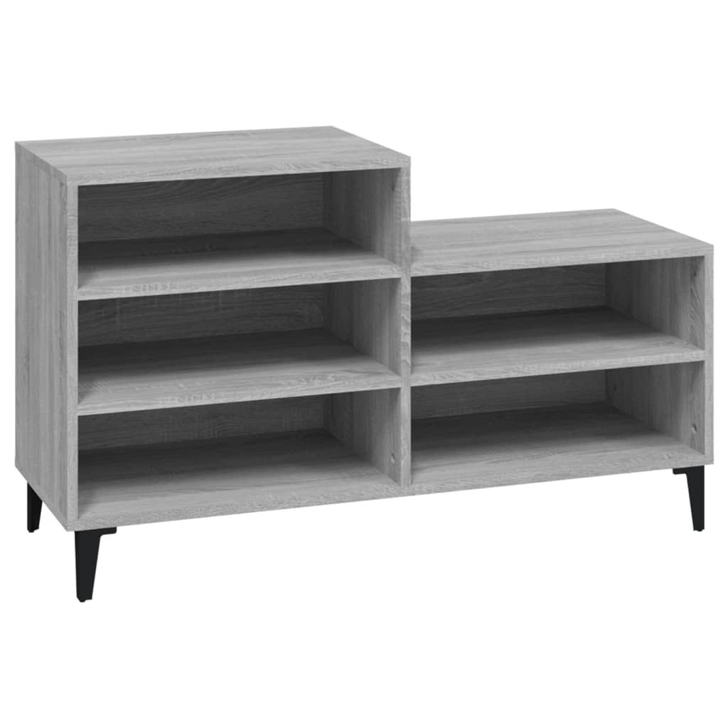 Kenkäkaappi harmaa Sonoma 102x36x60 cm tekninen puu - Sisustajankoti.fi