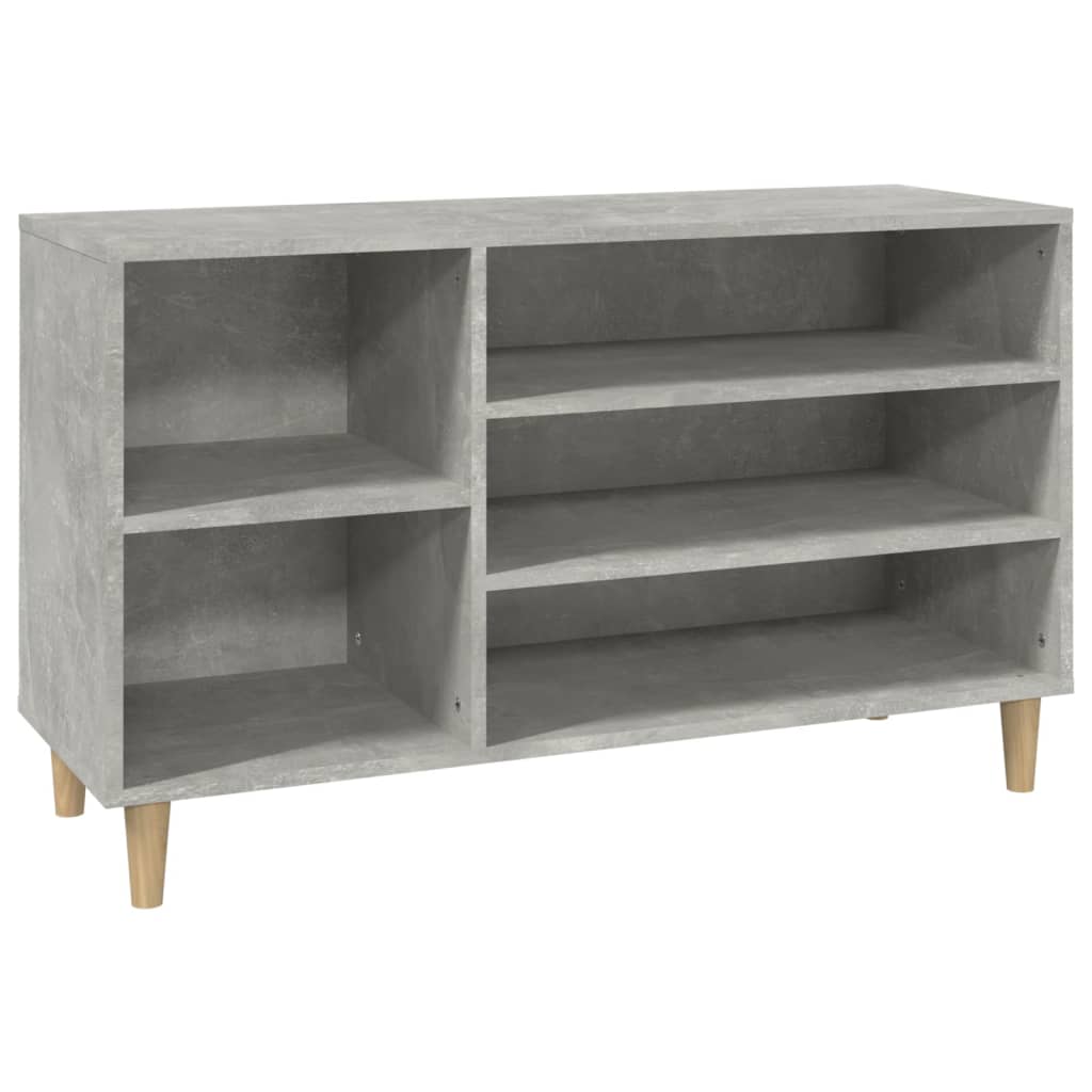 Kenkäkaappi betoninharmaa 102x36x60 cm tekninen puu - Sisustajankoti.fi