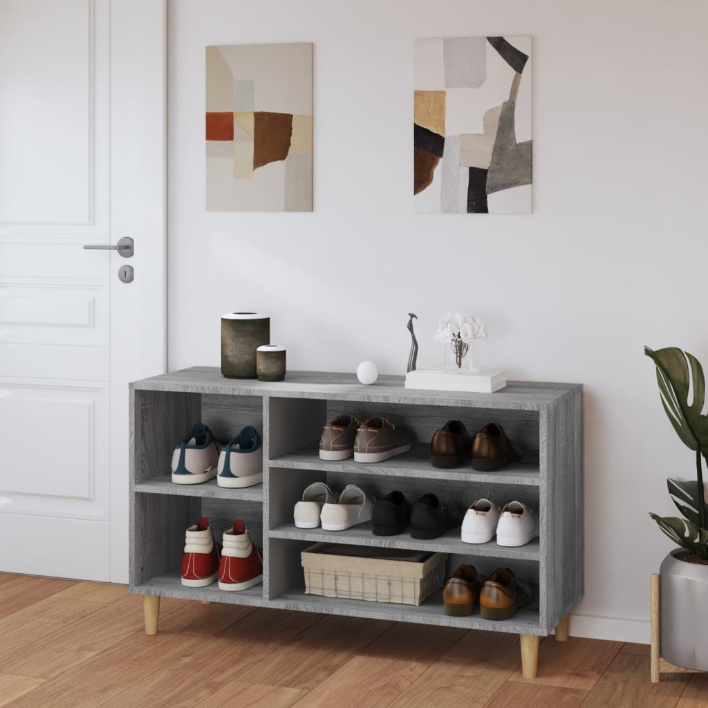 Kenkäkaappi harmaa Sonoma 102x36x60 cm tekninen puu - Sisustajankoti.fi