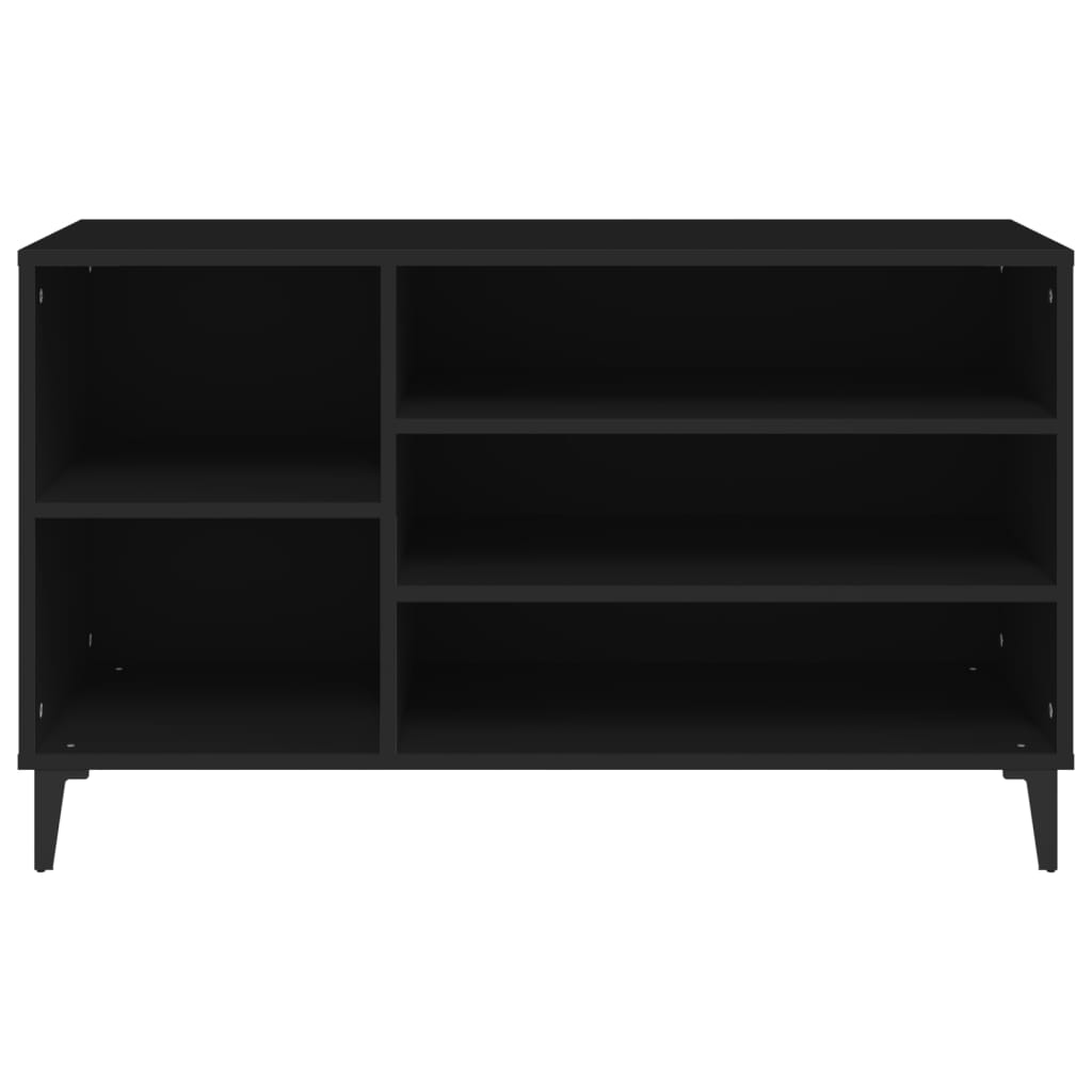 Kenkäkaappi musta 102x36x60 cm tekninen puu - Sisustajankoti.fi