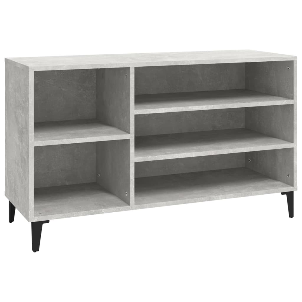 Kenkäkaappi betoninharmaa 102x36x60 cm tekninen puu - Sisustajankoti.fi