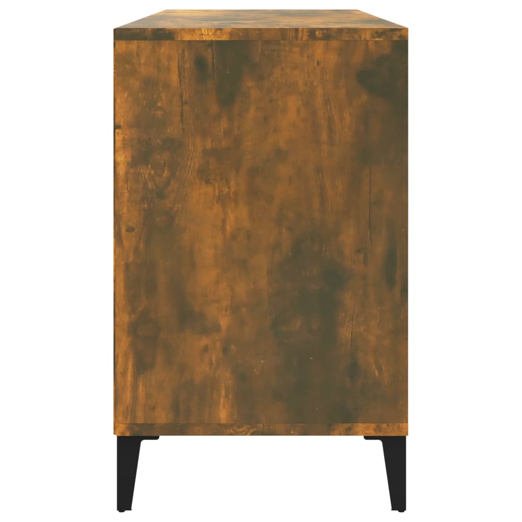 Kenkäkaappi savutammi 102x36x60 cm tekninen puu - Sisustajankoti.fi